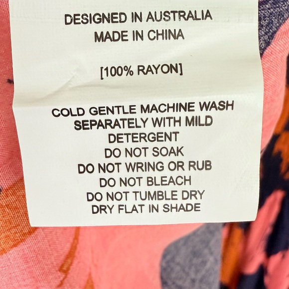 Anthropologie Able the Label Maxi High-low Dress Boho V-Neck Tropical - Picture 8 of 9